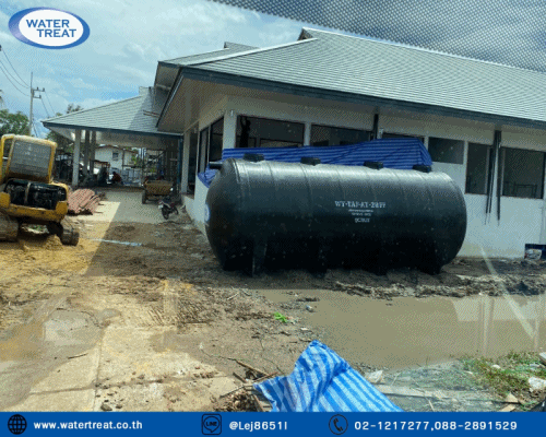 ส่งมอบถังบำบัดน้ำเสียทรงแคปซูล หน้างานปราจีนบุรี