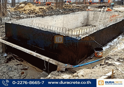 ระบบกันซึมรุ่น DURAROOFKOTE + POLYMAT โครงการ อาคารจอดรถ 7 ชั้น โรงพยาบาลสินแพทย์สาทร