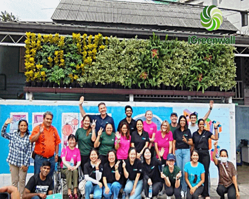 ผลงานสวนแนวตั้งiGreenwall