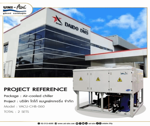 วันนี้ยูนิแอร์ขอนำเสนอ : PROJECT REFERENCE งานติดตั้งเครื่องปรับอากาศยูนิแอร์