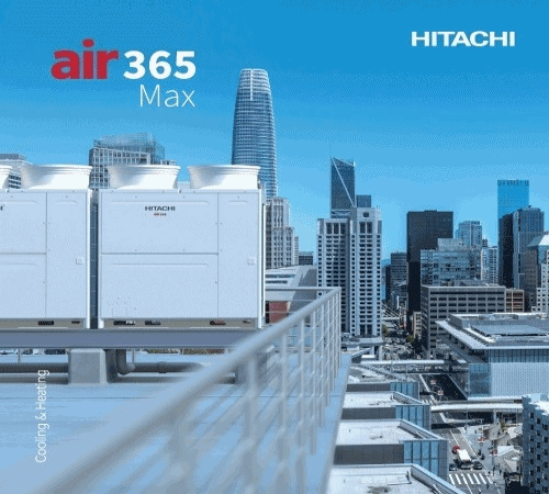 ผลงานติดตั้งและบริการสินค้า air365Max เครื่องปรับอากาศระบบ VRF ของฮิตาชิ