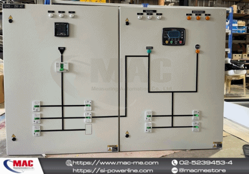 ผลงานประกอบตู้ DB250A/EDB125A  automatic transfer switch