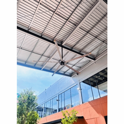 ผลงานติดตั้งพัดลม HVLS ( High Volume Low Speed )
