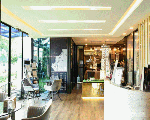 ผลงานติดตั้งอาคารสำเร็จรูปของ บริษัท ซีส์เทรด จำกัด : โครงการ Sales Gallery โชว์รูมสำเร็จรูป