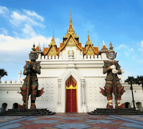 อัพเดท ผลงานทำพื้นแสตมป์คอนกรีตที่ The Legend Siam Pattaya