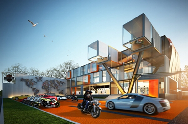 Harley Davidson Showroom, Competition Entry
Harley Davidson Showroom, Competition Entry
